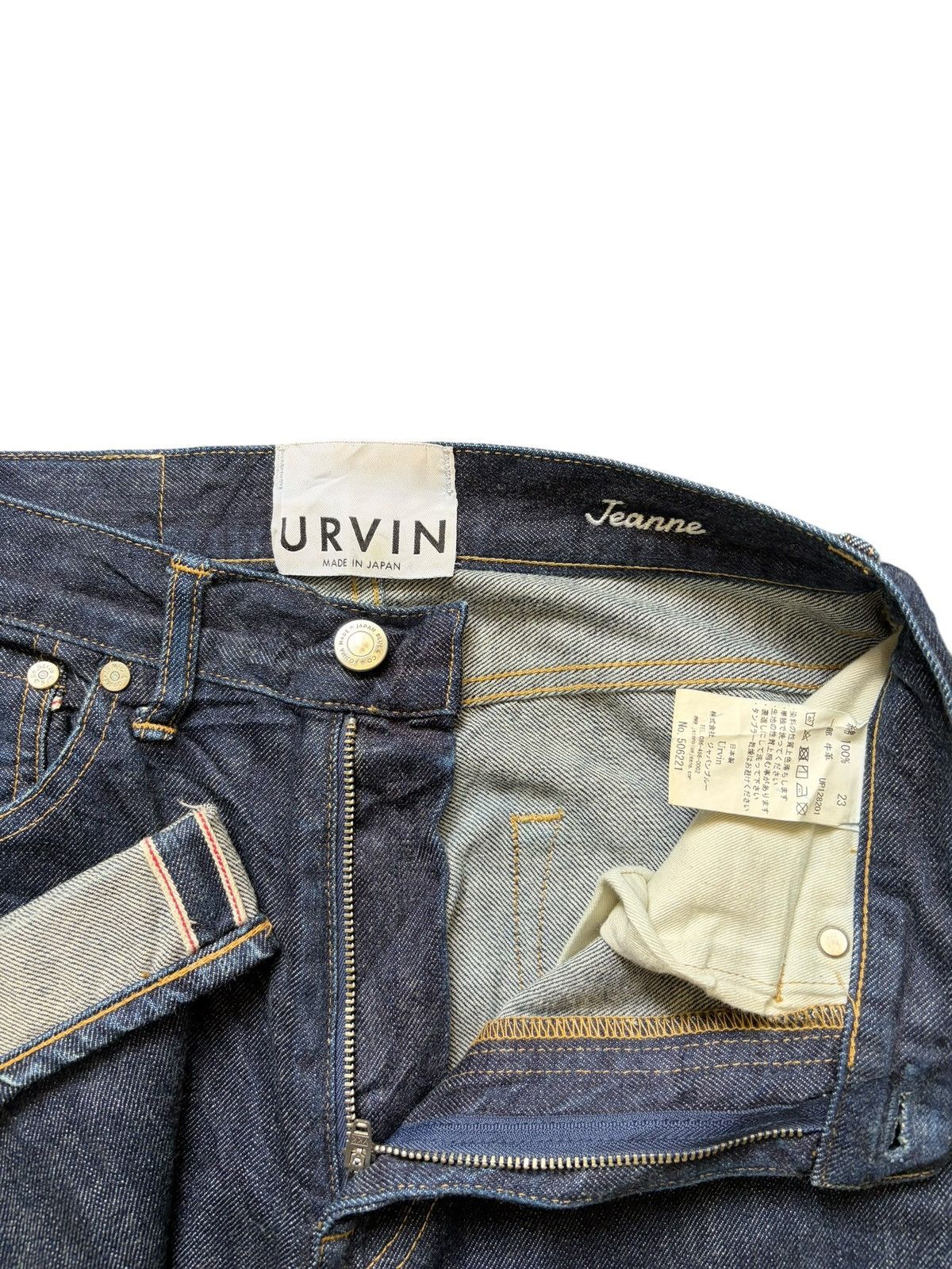 Japan Blue Vintage Urvin Japan Blue Selvedge Jeans Size 26" / US 2 / IT 38 - 5 Thumbnail