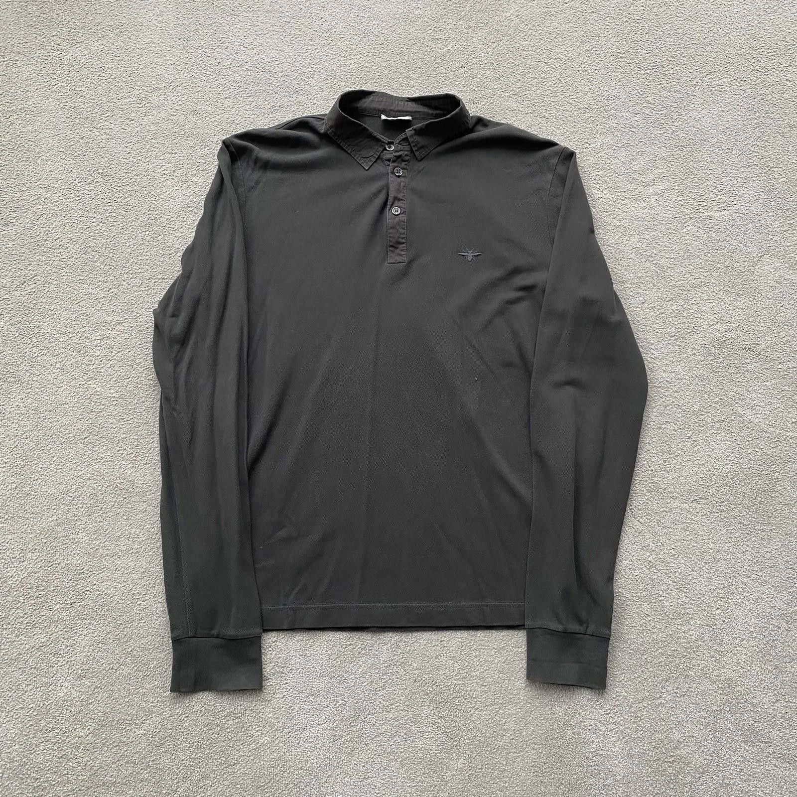 Dior Dior Homme SS06 Black Polo Shirt Rhinestones in size S | Grailed