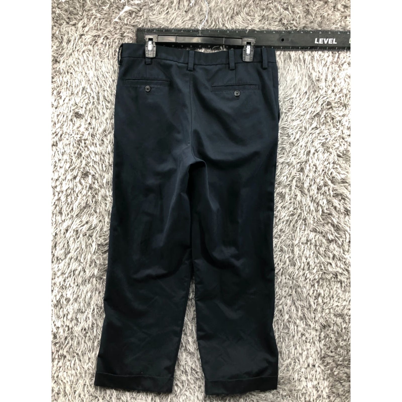 Izod IZOD Pants 34x29 Blue Dark Wash Casual Subtle Logo 5-Pocket Flat Front Straight Leg Men Size US 34 / EU 50 - 5 Thumbnail