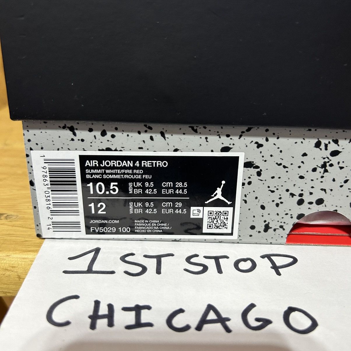 Jordan Brand × Nike Air Jordan 4 Retro OG White Cement 2025 Mens 10.5 FV5029-100 Size US 10.5 / EU 43-44 - 9 Thumbnail