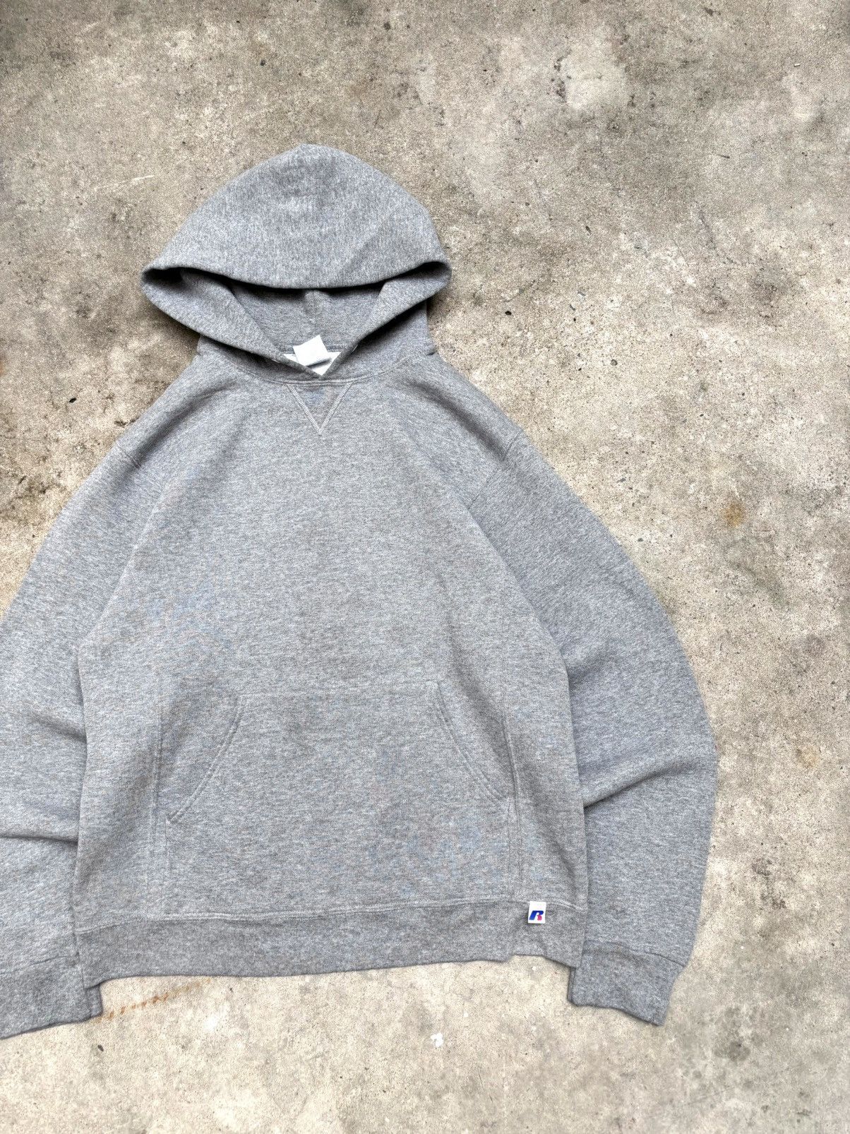 Vintage Vintage Grey Russell Athletic Hoodie Blank Size US M / EU 48-50 / 2 - 5 Thumbnail