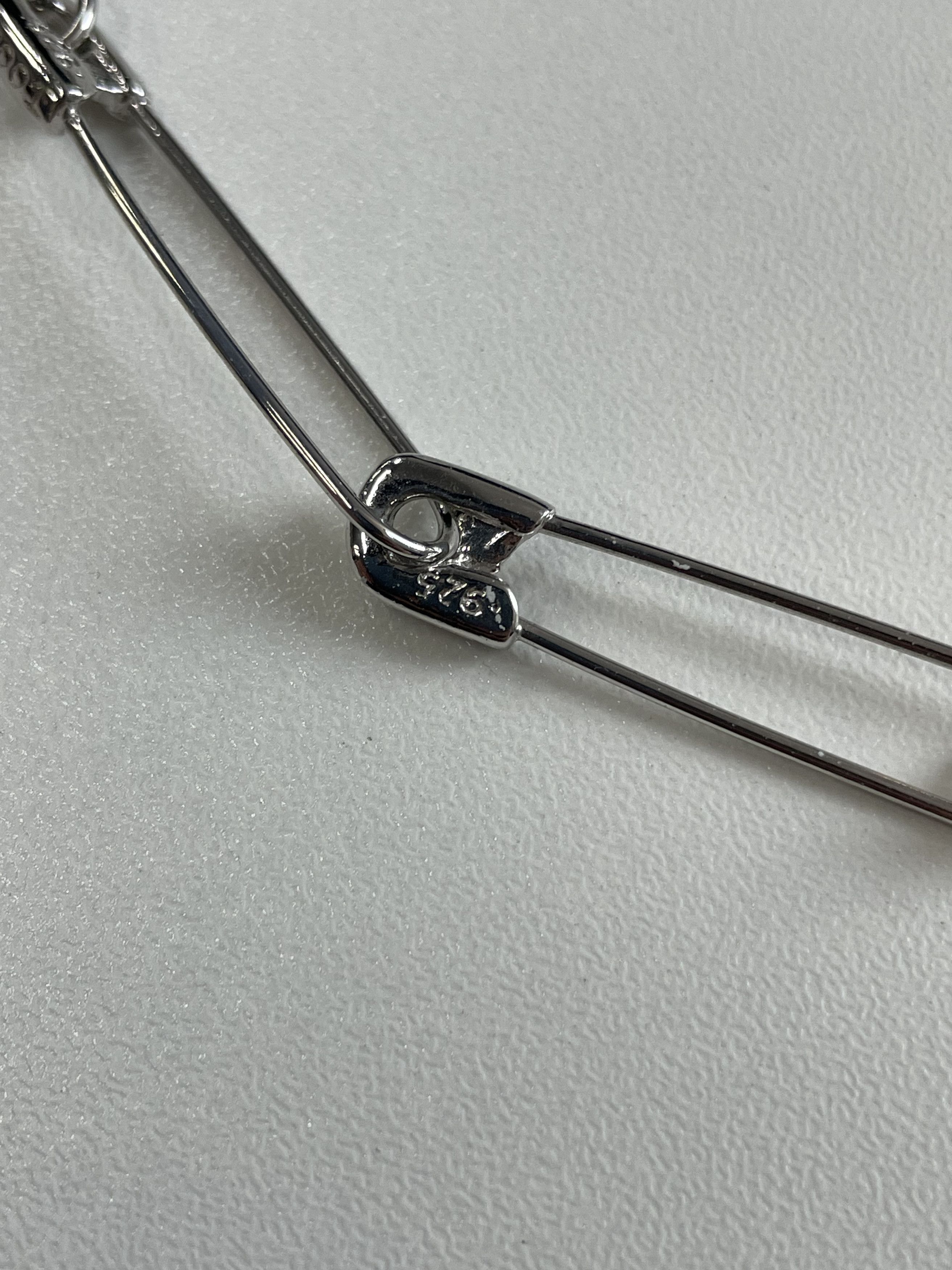 Chrome Hearts Chrome Hearts Silver Safety Pin Chain White Shoulder Bag Size ONE SIZE - 10 Thumbnail