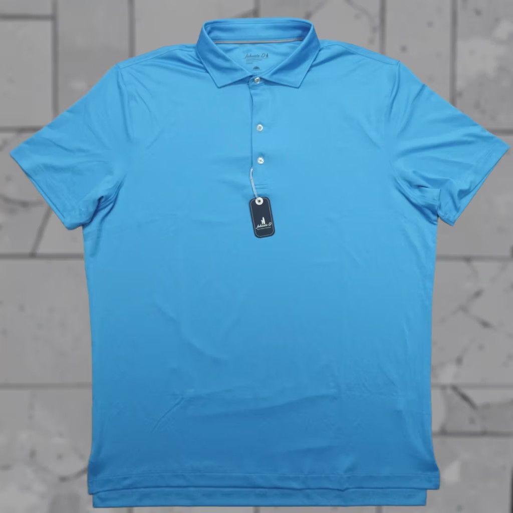 johnnie-O johnnie-O Birdie Golf Polo Performance Jersey Blue Men's Size L Majorca Size US L / EU 52-54 / 3 - 1 Thumbnail