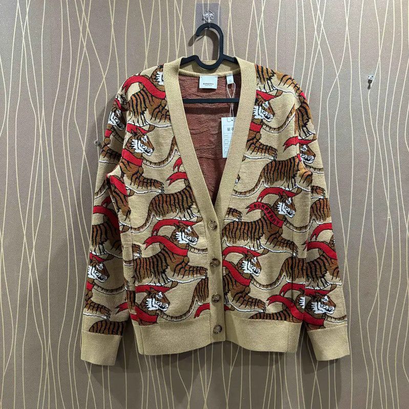 Burberry Burberry Multicolor Wool Women's Cardigan Size XS / US 0-2 / IT 36-38 - 1 Thumbnail