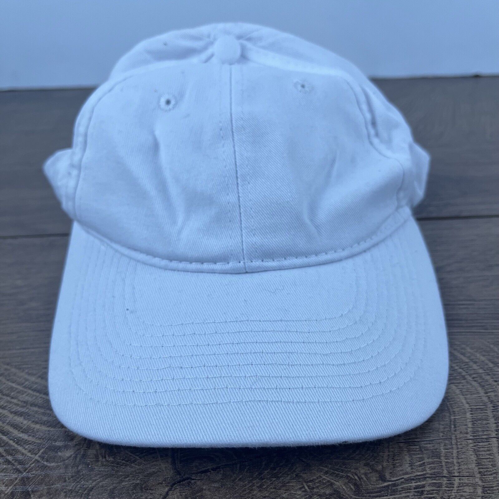 Other Plain White Baseball Hat Cap Adjustable Hat White Hat Adjust Size ONE SIZE - 1 Thumbnail