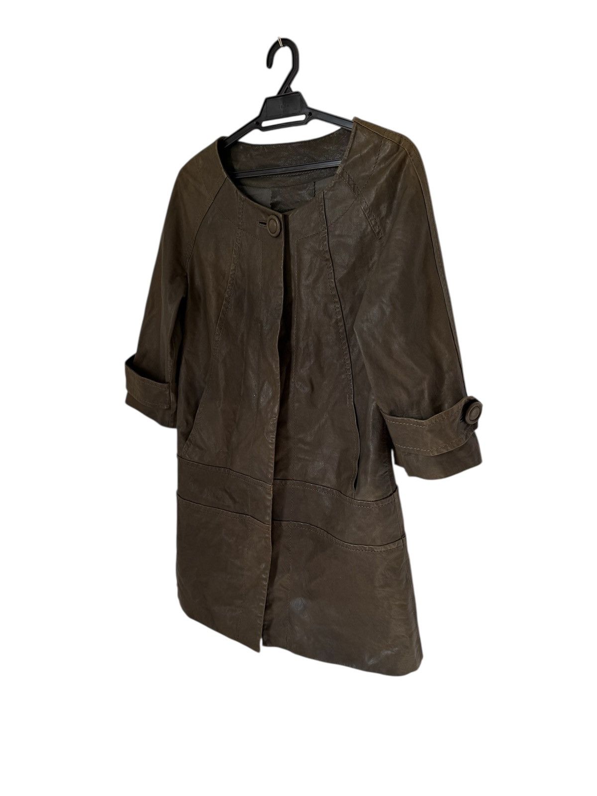 Just Cavalli JUST CAVALLI LAMB LEATHER JACKET SUN FADED STYLE ABSTRACT Size M / US 6-8 / IT 42-44 - 3 Thumbnail