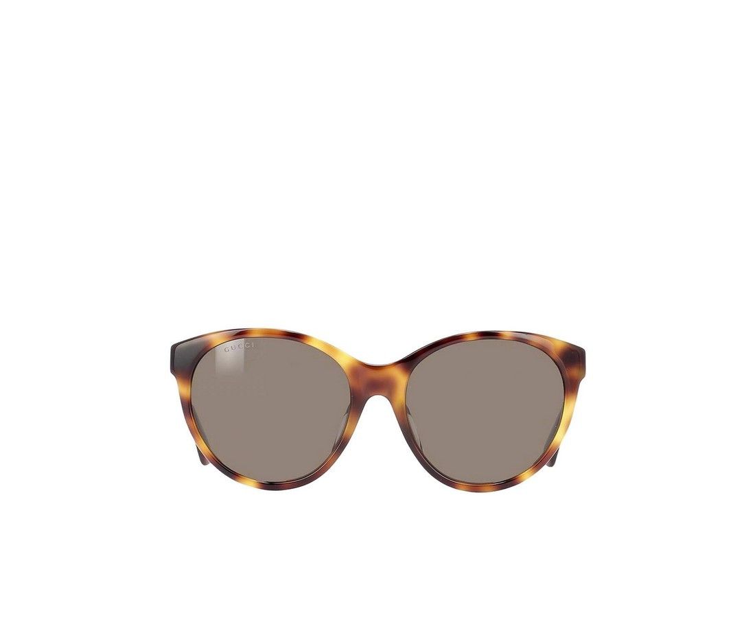 Gucci Women's Havana Oversize Acetate Sunglasses Crystal Logo Size ONE SIZE - 1 Thumbnail