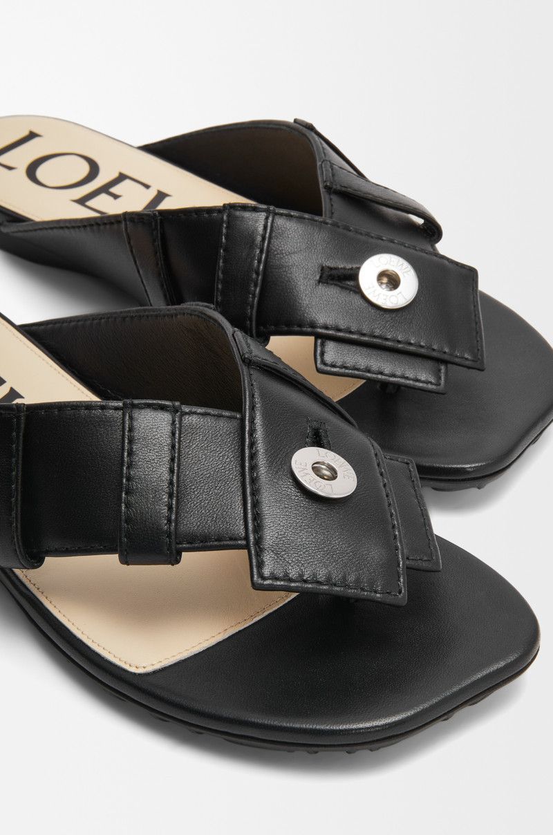 Loewe o1in1g0526 Toy Panta Toe Post Sandals in Black Size US 9 / IT 39 - 5 Thumbnail