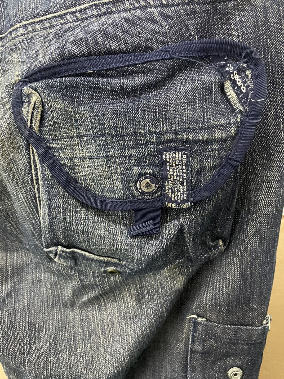Japanese Brand LNG Multi Pockets Flair Cut Jeans Size US 35 - 18 Thumbnail