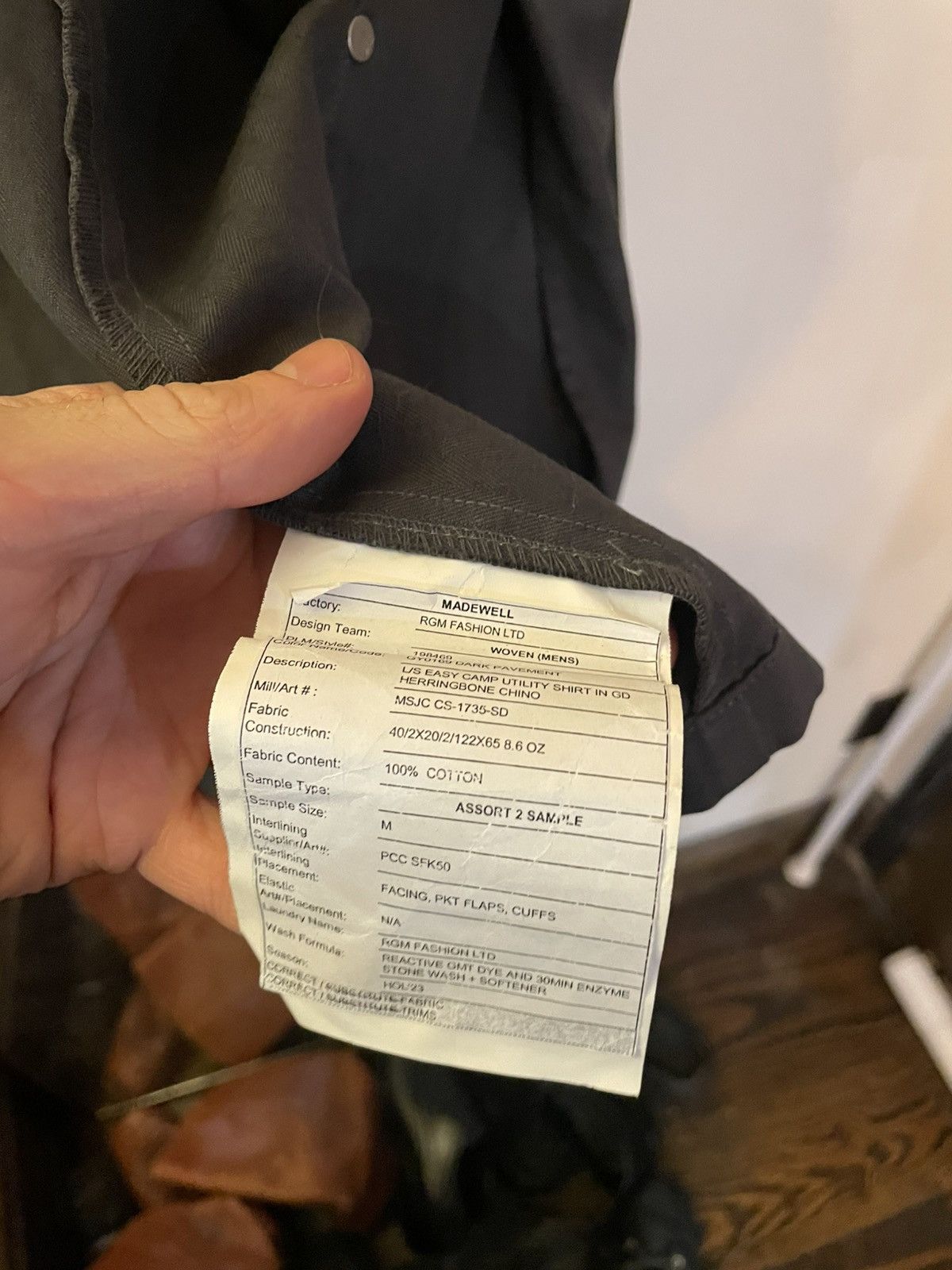 WORKWEAR JACKET - UNRELEASED SAMPLE