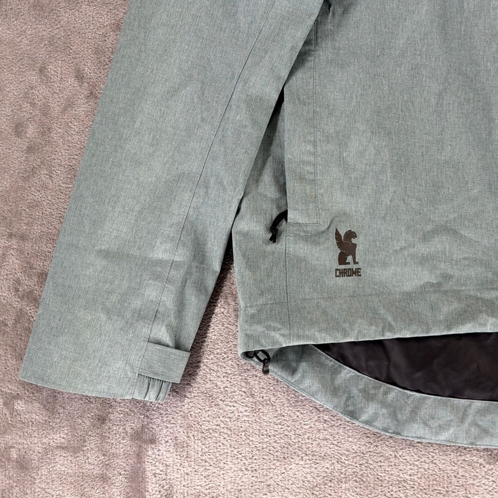 Chrome Industries Jacket Large Green Waterproof Storm Signal Shell Womens, Women's — image 3 of 6