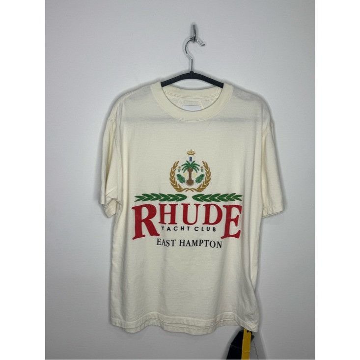 Rhude Rhude East Hampton Crest T-Shirt White Men’s XS Size US XS / EU 42 / 0 - 2 Thumbnail