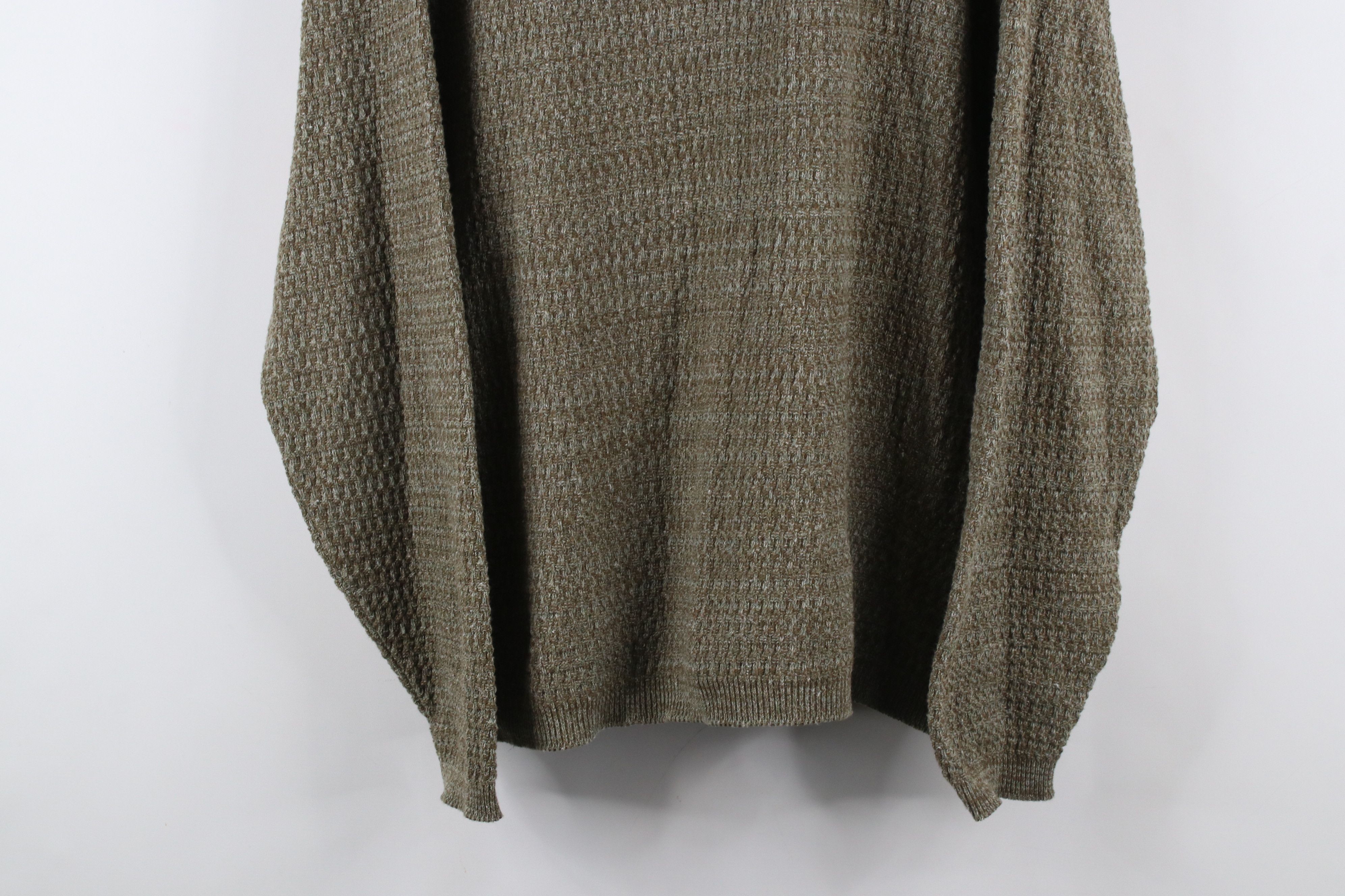 Vintage Vintage 90s Streetwear Knit Henley Sweater Heather Brown Size US XL / EU 56 / 4 - 3 Thumbnail