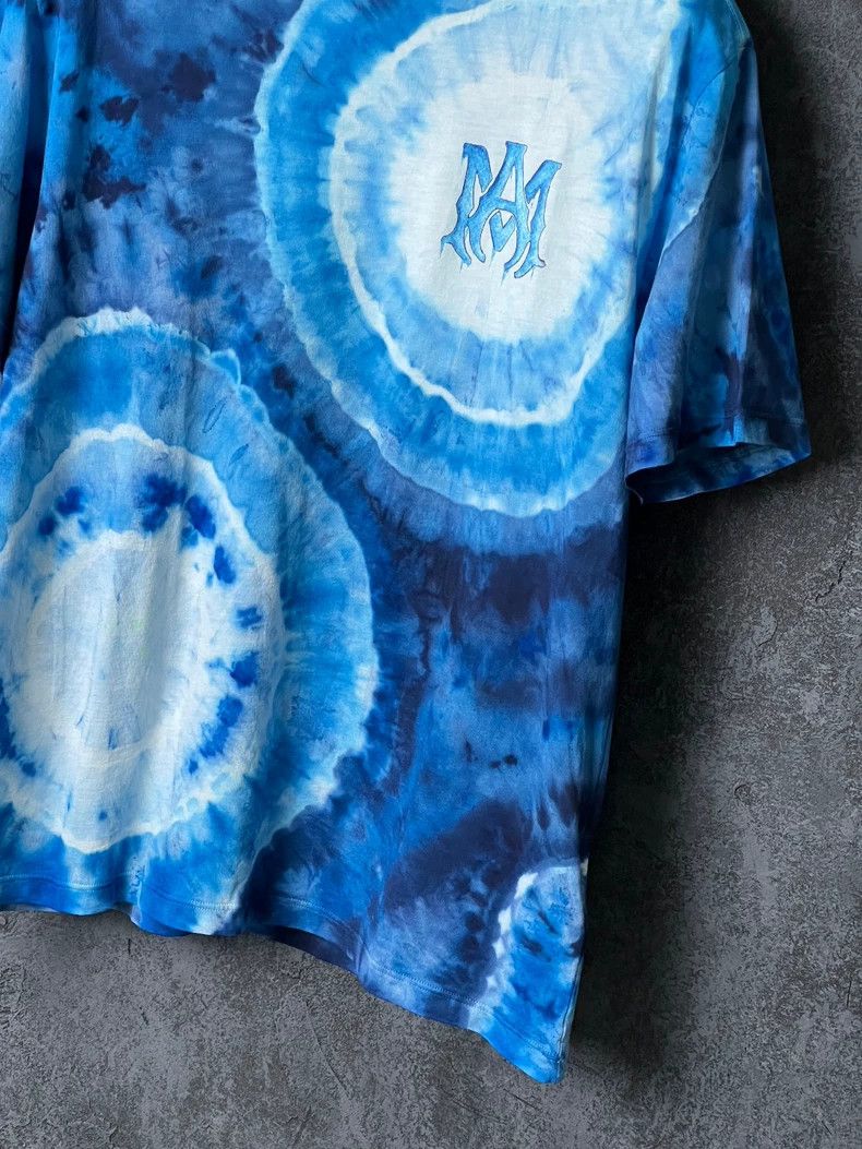Amiri Amiri Blue Tie-Dye Cotton T-Shirt Size US M / EU 48-50 / 2 - 6 Thumbnail