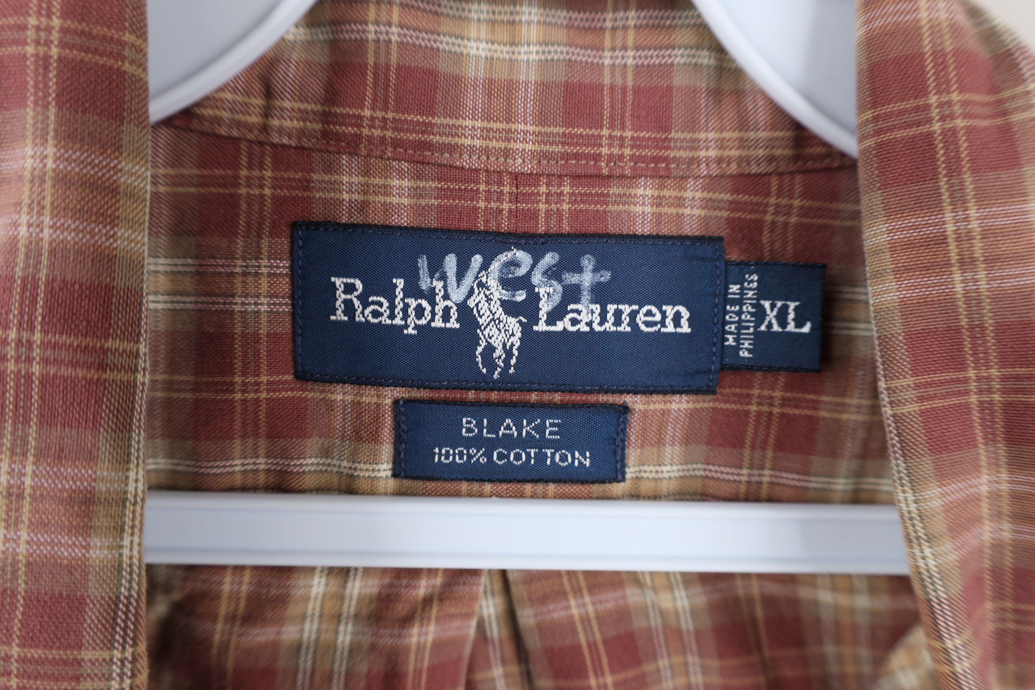 Polo Ralph Lauren Vintage 90s Ralph Lauren Collared Button Down Shirt Plaid Size US XL / EU 56 / 4 - 7 Thumbnail