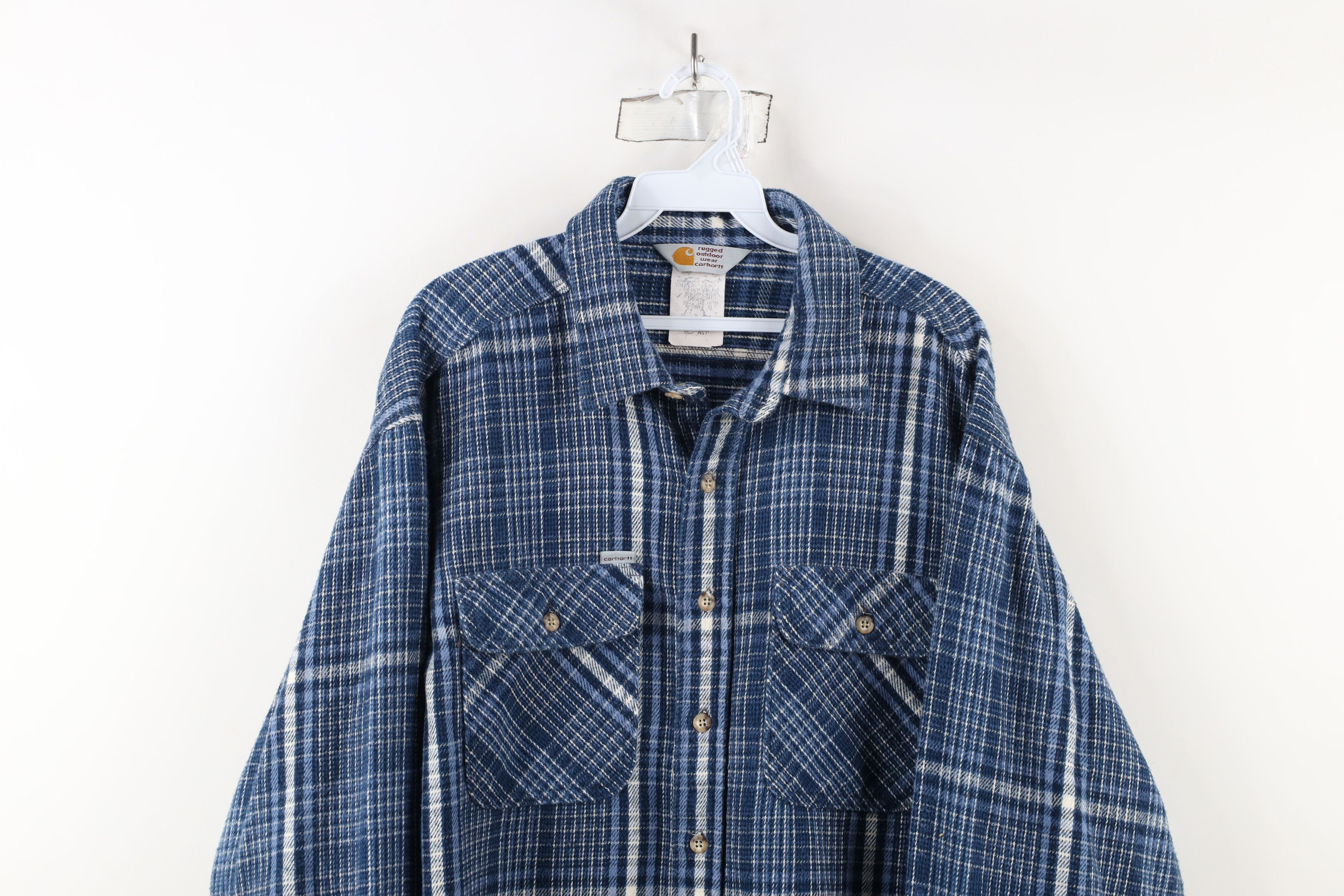 Carhartt × Vintage Vintage 90s Carhartt Heavyweight Collared Button Shirt USA Size US XXL / EU 58 / 5 - 2 Thumbnail