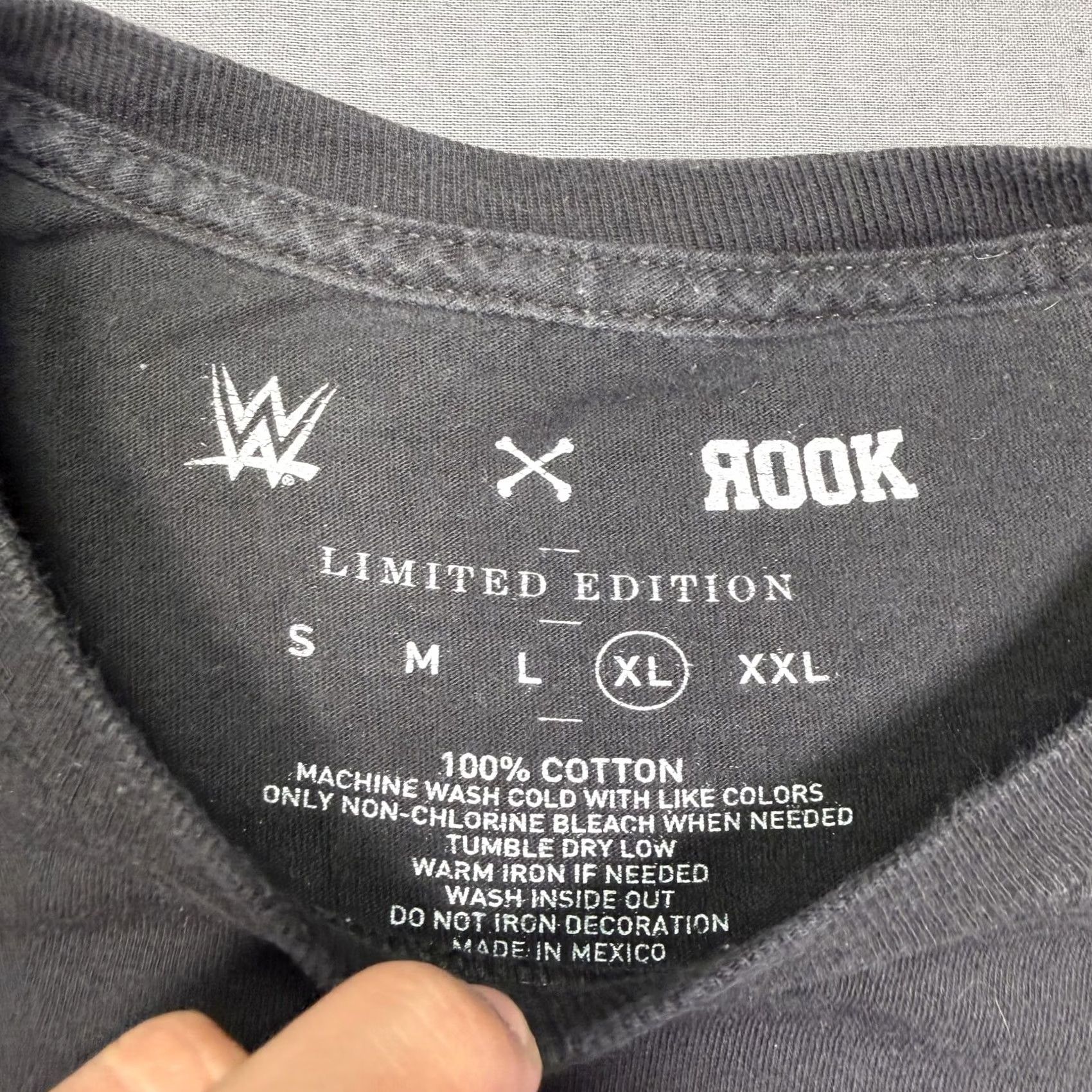 Vintage WWE Iron Sheik Rook Shirt Mens XL Black Wrestling Graphic Tee Limited Edition Size US XL / EU 56 / 4 - 3 Thumbnail
