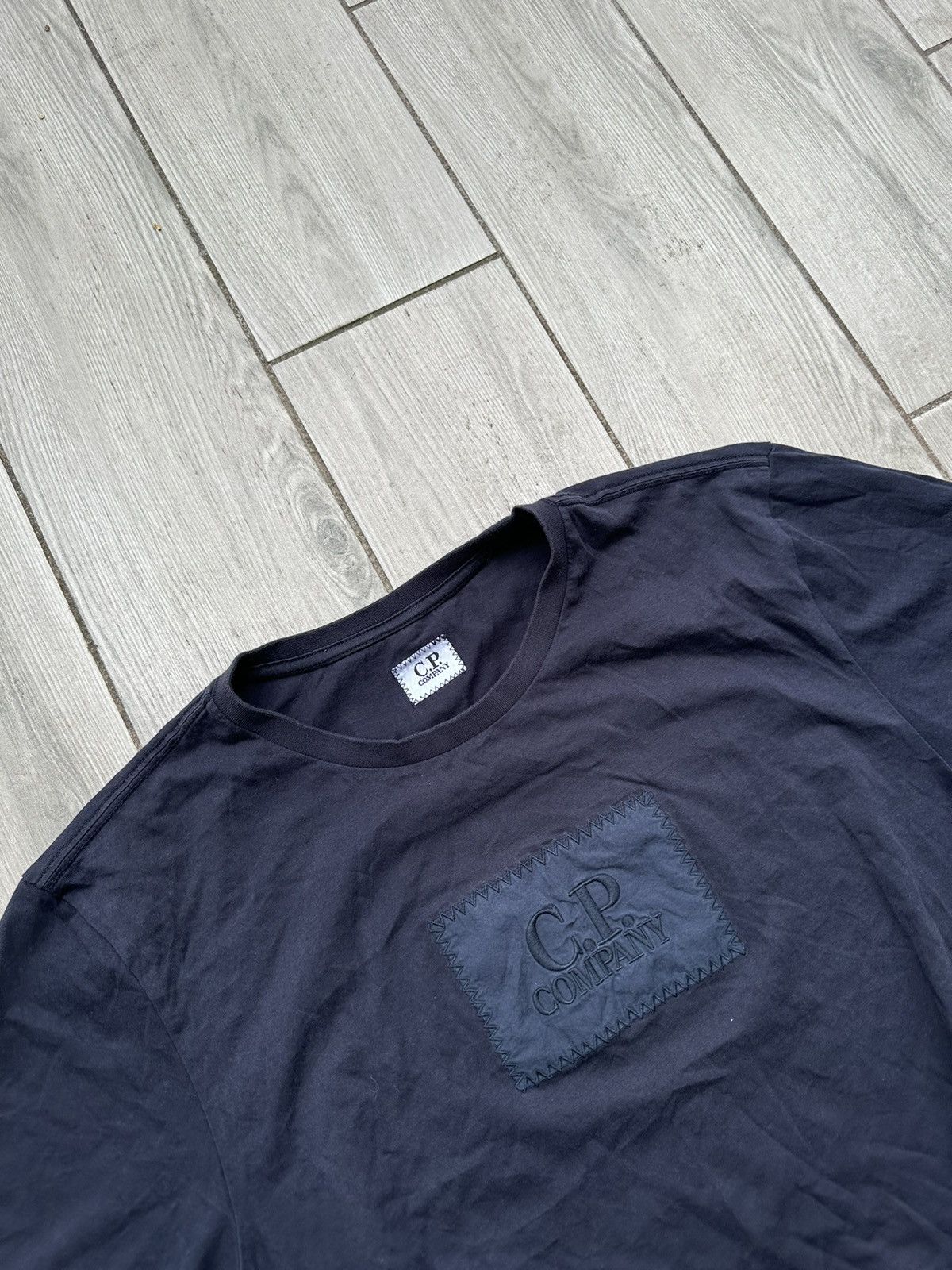 Vintage C.P. Company T-Shirt Big Logo Size US L / EU 52-54 / 3 - 3 Thumbnail