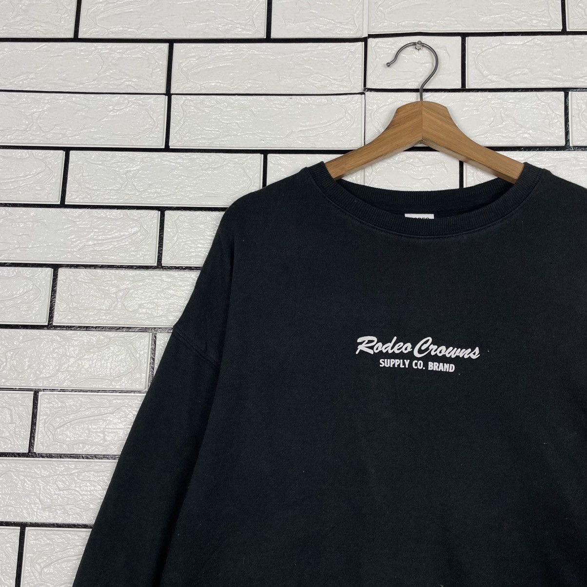 Japanese Brand Rodeo Crown Big Logo Sweater Size L / US 10 / IT 46 - 6 Thumbnail