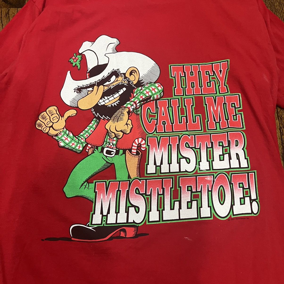 Vintage VTG 90’S MR. MISTLETOE TEE Size US L / EU 52-54 / 3 - 2 Thumbnail
