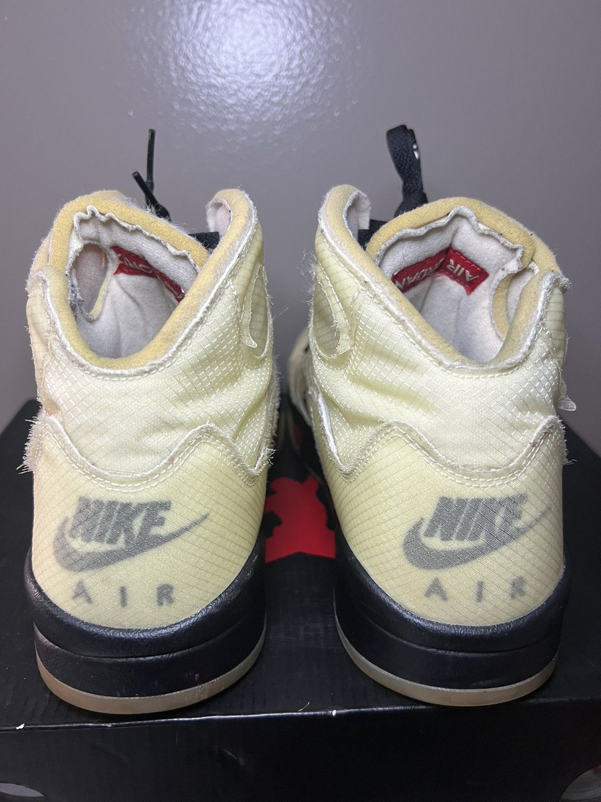 Jordan Brand Jordan 5 SP x Off-White Mid Sail Nike Air MJ Men Size 11.5 Size US 11.5 / EU 44-45 - 2 Thumbnail