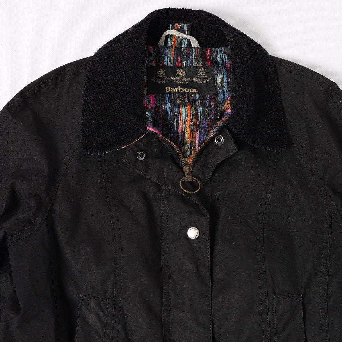 Barbour Barbour Wax Jacket Liberty Beadnell size 10 Womens Black Size M / US 6-8 / IT 42-44 - 14 Thumbnail