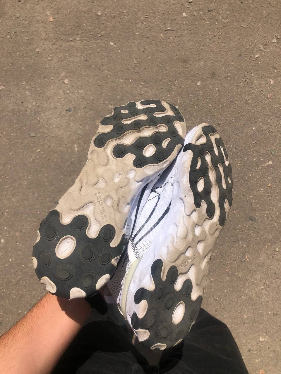 Nike × Vintage VERY RARE NIKE REACT ELEMENT 55 WHITE DESIGNER SNEAKERS Y2K Size US 10.5 / EU 43-44 - 13 Thumbnail