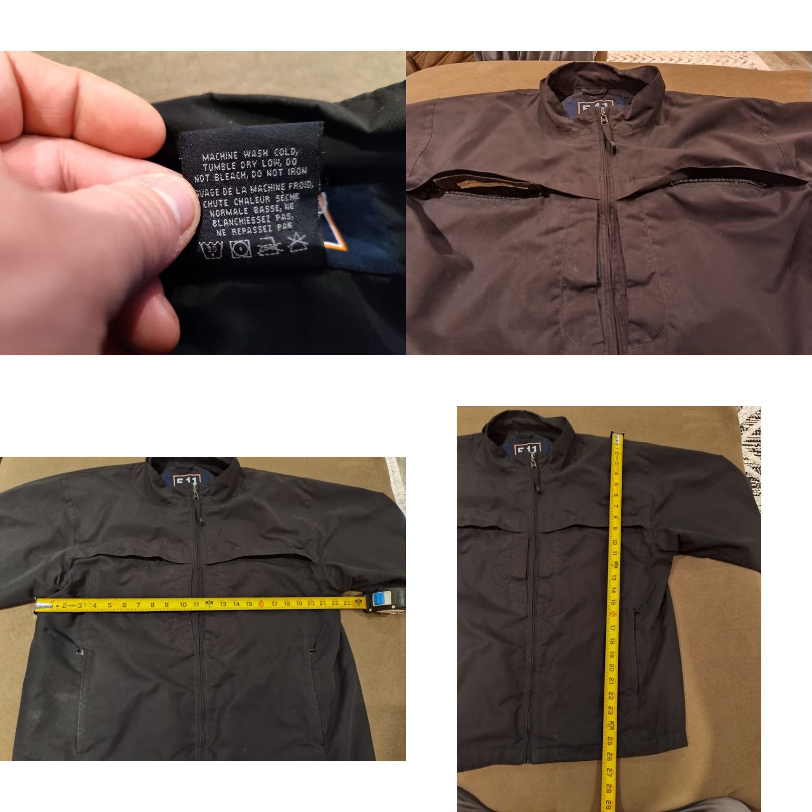 Vintage 5.11 Tactical Black Full Zip Windbreaker Jacket Mens Size Medium M Packable EUC Size US M / EU 48-50 / 2 - 8 Thumbnail