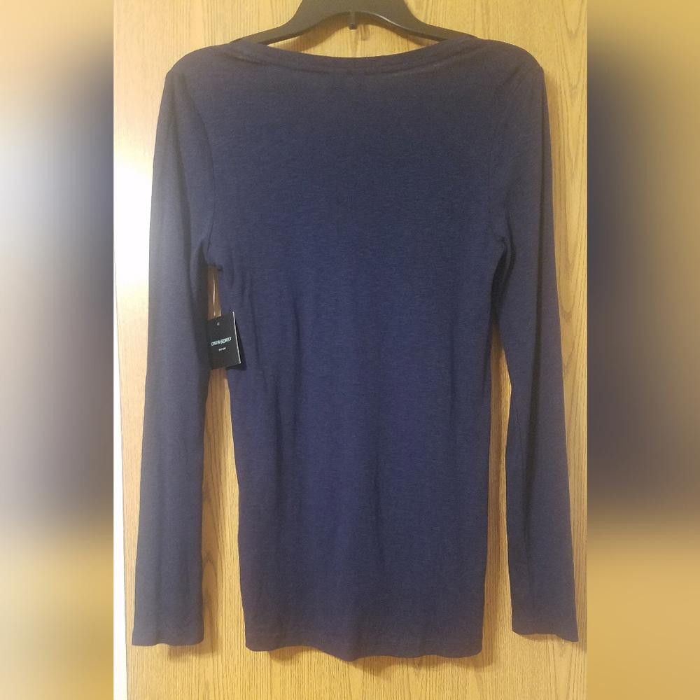 Designer NWT Cabi Women's Navy Blue Top Size Large Size L / US 10 / IT 46 - 2 Thumbnail