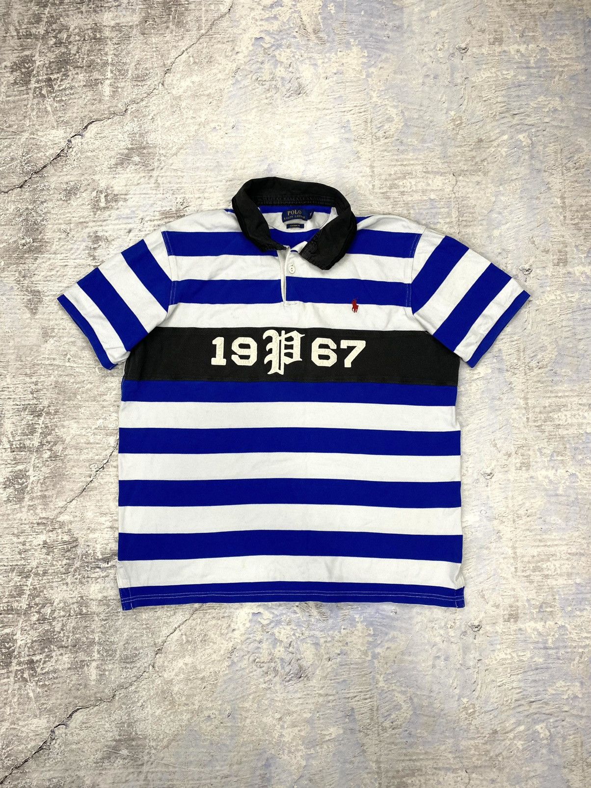 Polo Ralph Lauren × Vintage Polo Ralph Lauren vintage Chief keef style striped white Size US L / EU 52-54 / 3 - 1 Thumbnail