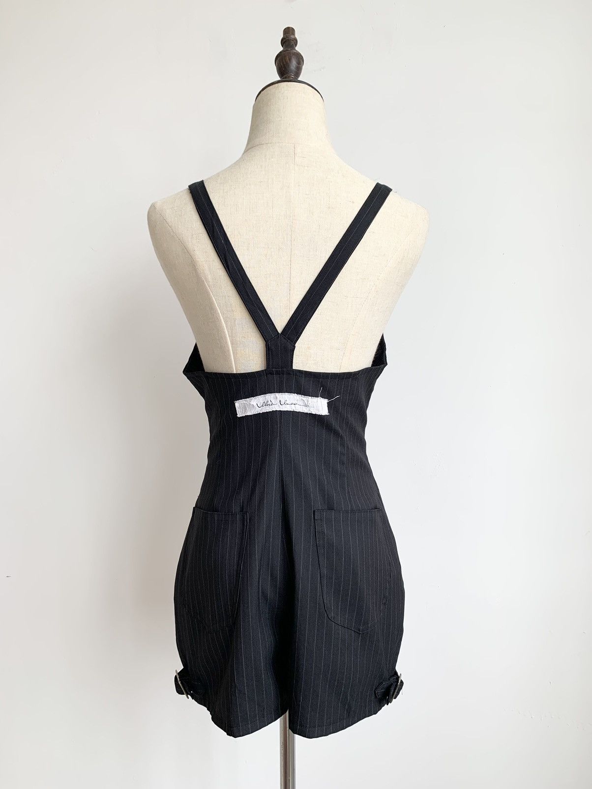 Japanese Brand Alice Auaa Gothic Pinstripe Romper Size 27" / US 4 / IT 40 - 5 Thumbnail