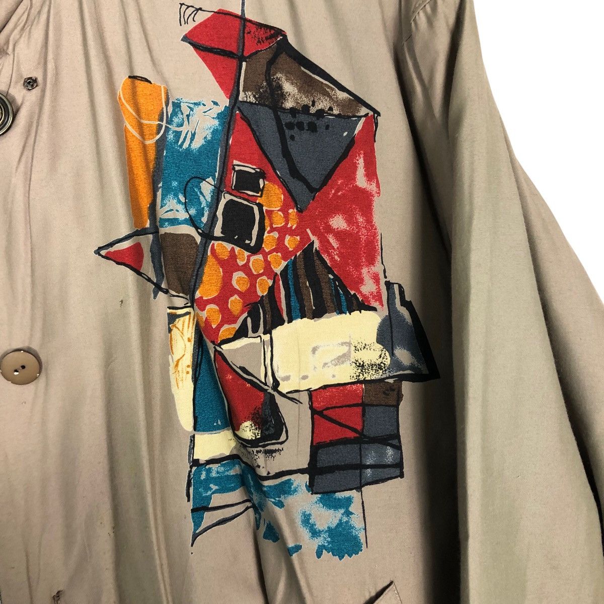 Japanese Brand Vintage Bomber Jacket Rose Sylvie Art Big Logo Issey Miyake Size US M / EU 48-50 / 2 - 16 Thumbnail