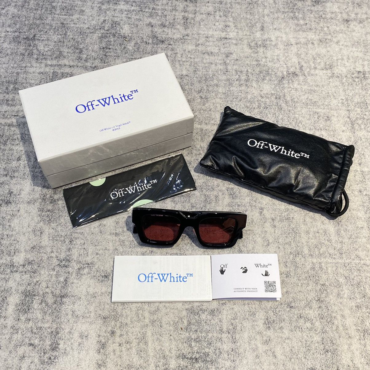 Off-White OFF WHITE OERI126C99PLA0011025 BLACK RED Size ONE SIZE - 5 Thumbnail