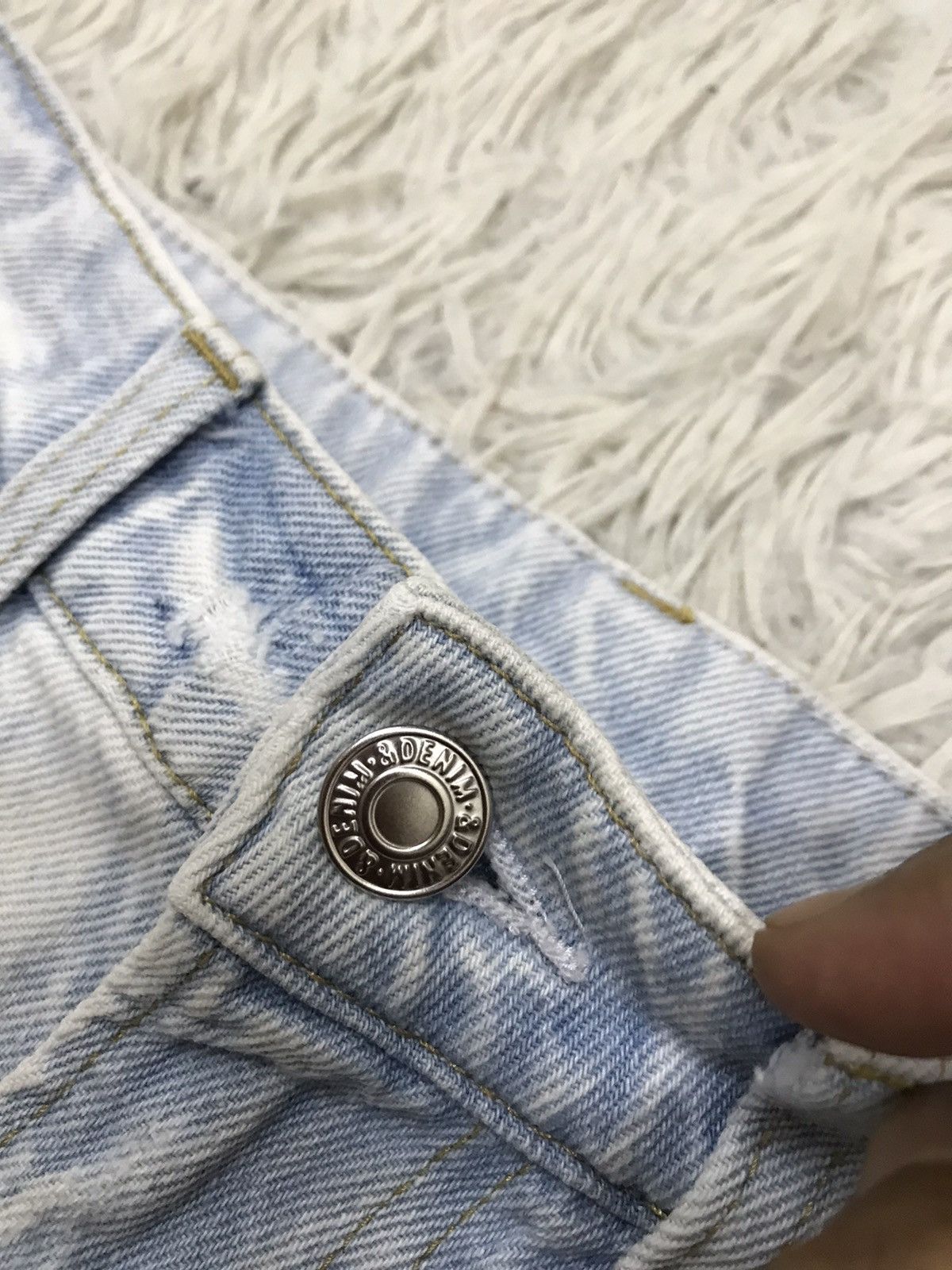 H&M H&M Loose Straight Distressed Baggy Jeans Size 24" / US 00 / IT 34 - 5 Thumbnail