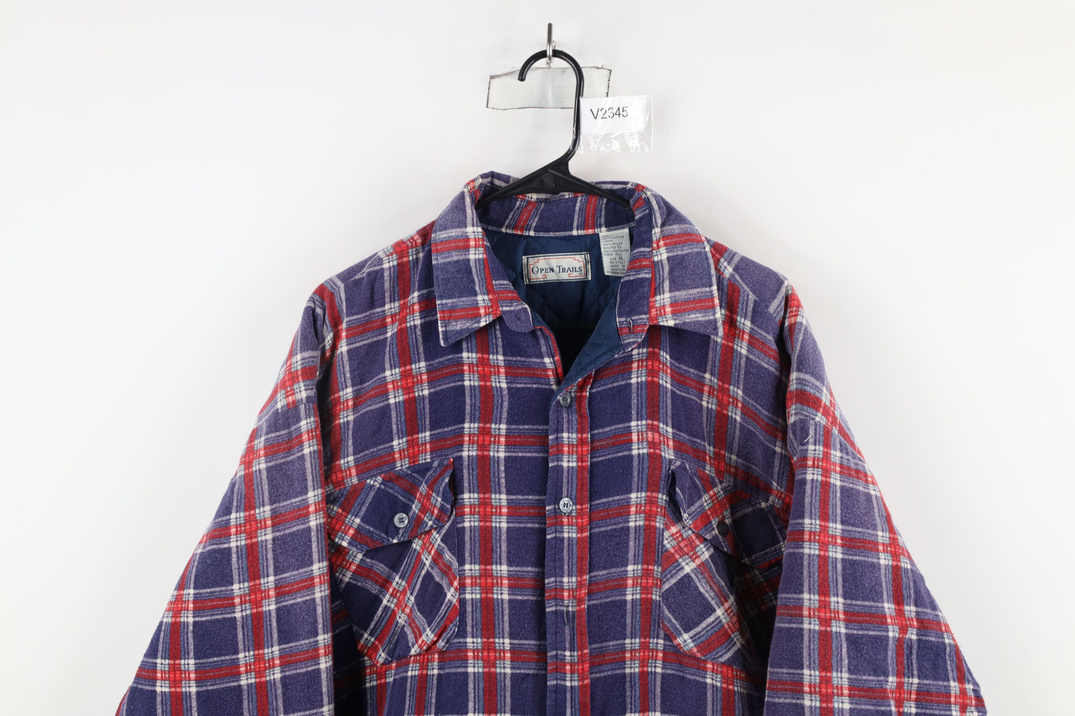 Vintage Vintage 90s Streetwear Flannel Shirt Jacket Jac Shirt Size US XL / EU 56 / 4 - 2 Thumbnail