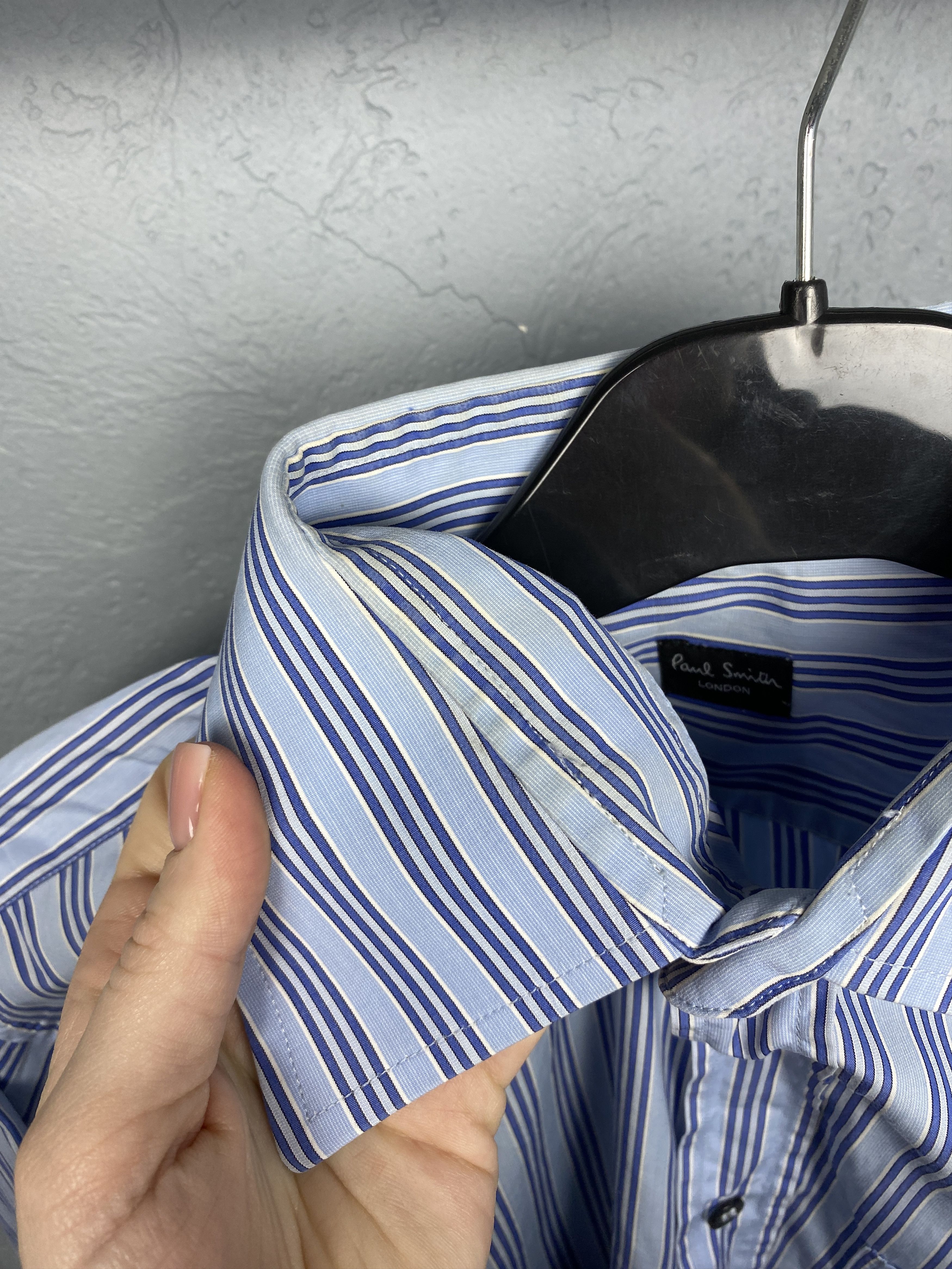 Paul Smith × Vintage Paul Smith London Mens Long Sleeve Striped Shirt Size US L / EU 52-54 / 3 - 5 Thumbnail