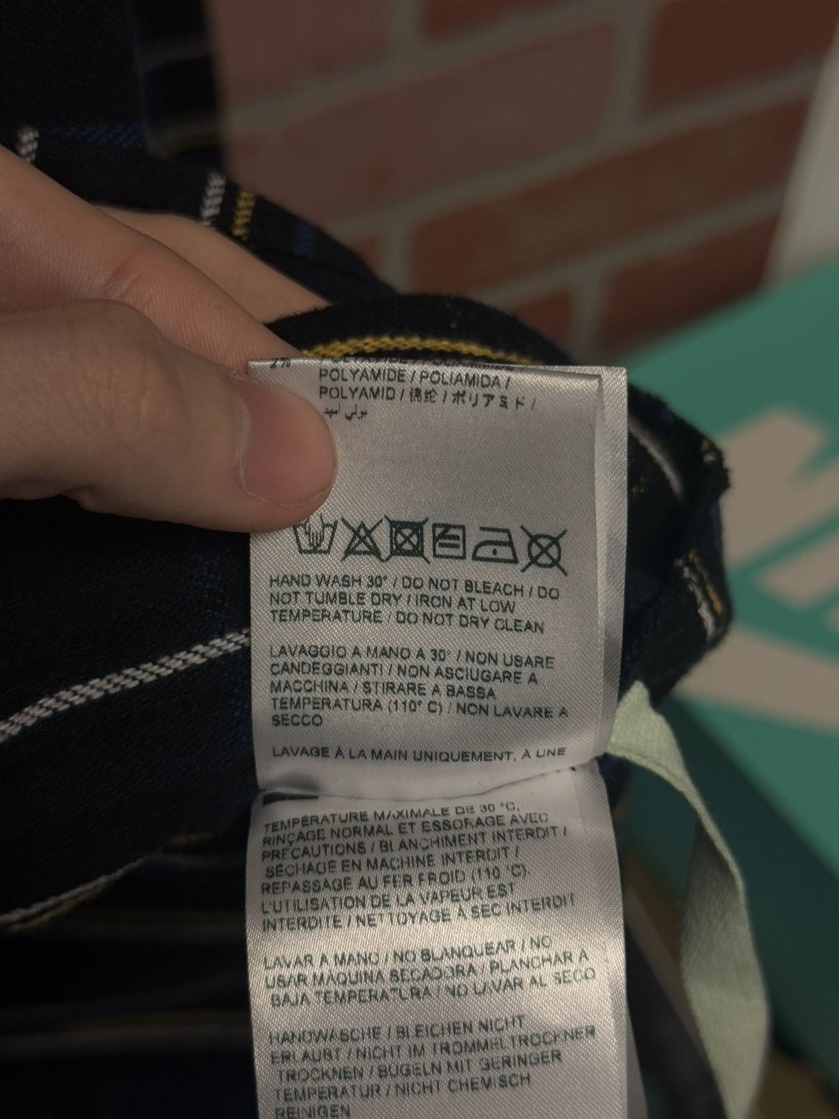 Off-White Off White Flannel Size XL Button Up Blue Yellow Size US XL / EU 56 / 4 - 11 Thumbnail
