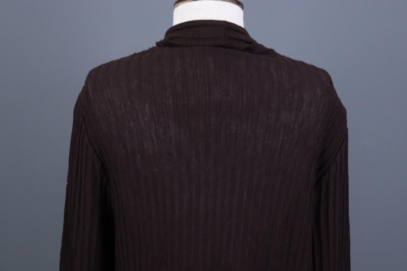 Eileen Fisher Eileen Fisher Brown Ribbed Wool Cardigan Sweater Size 1X Size XL / US 12-14 / IT 48-50 - 9 Thumbnail