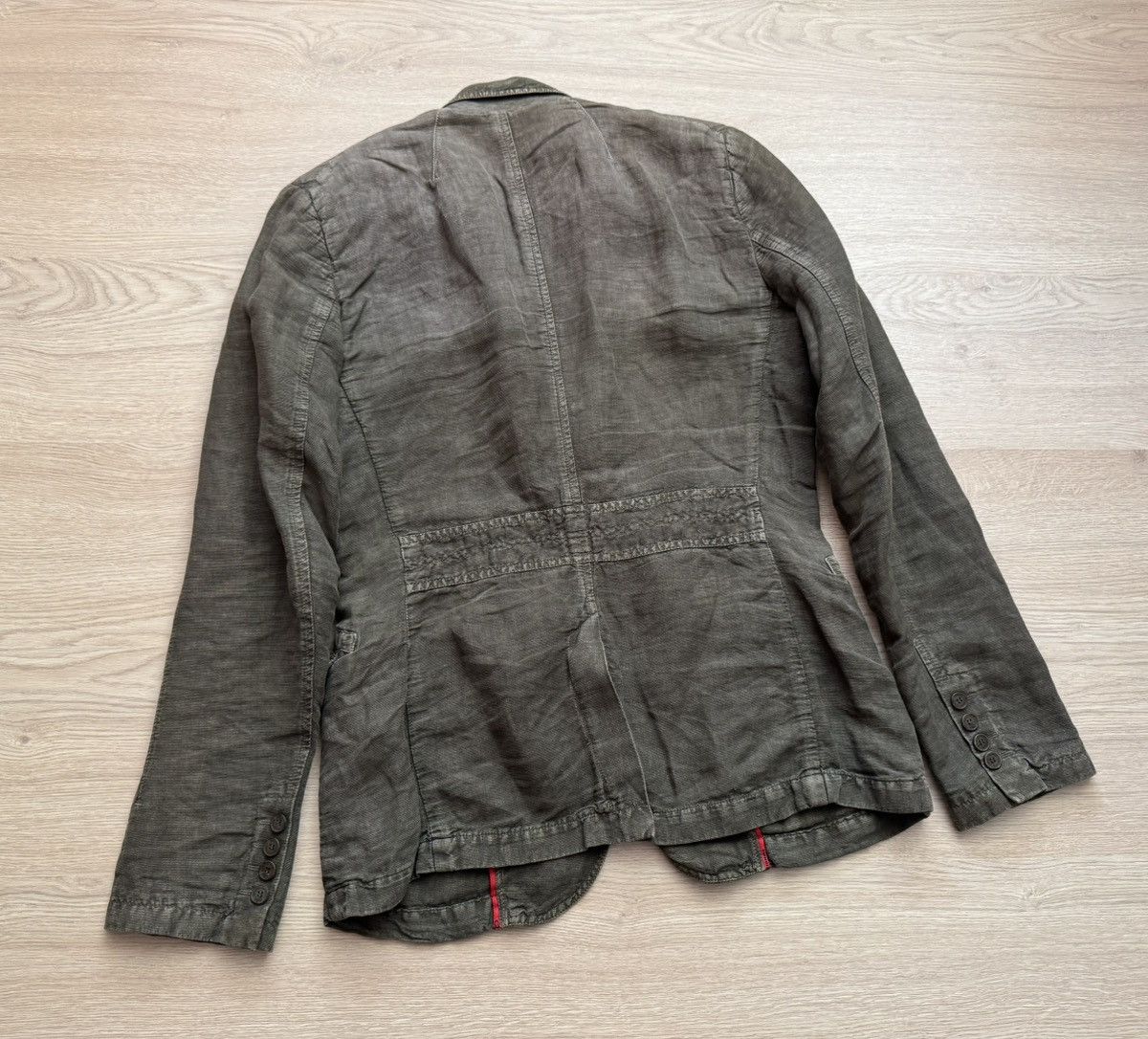 Costume National Vintage Costume National Faded Luxury Linen Designer Blazer Size 36R - 4 Thumbnail