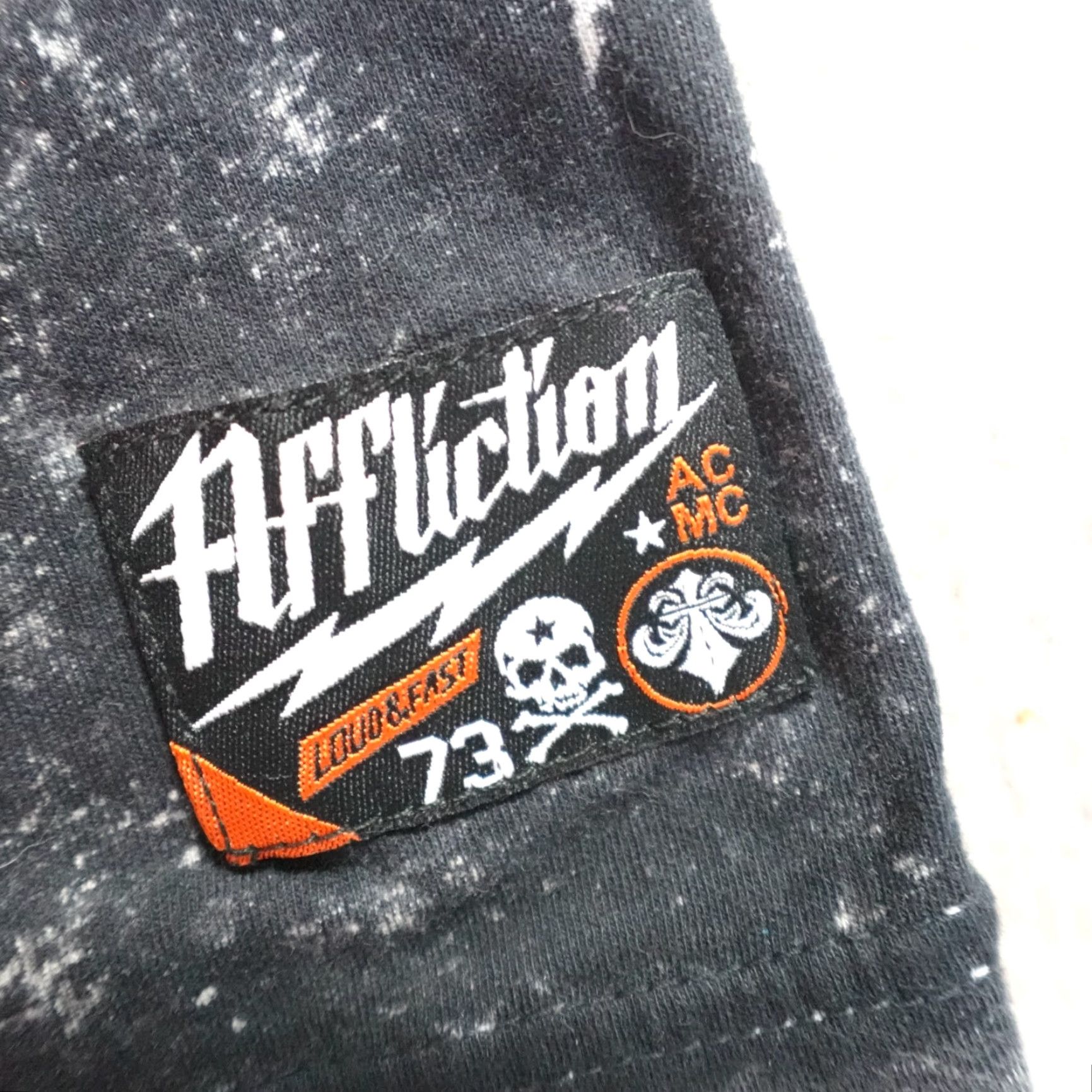 Affliction Affliction Shirt L Gray Black Long Sleeve Double Sided Live Fast Size US L / EU 52-54 / 3 - 3 Thumbnail