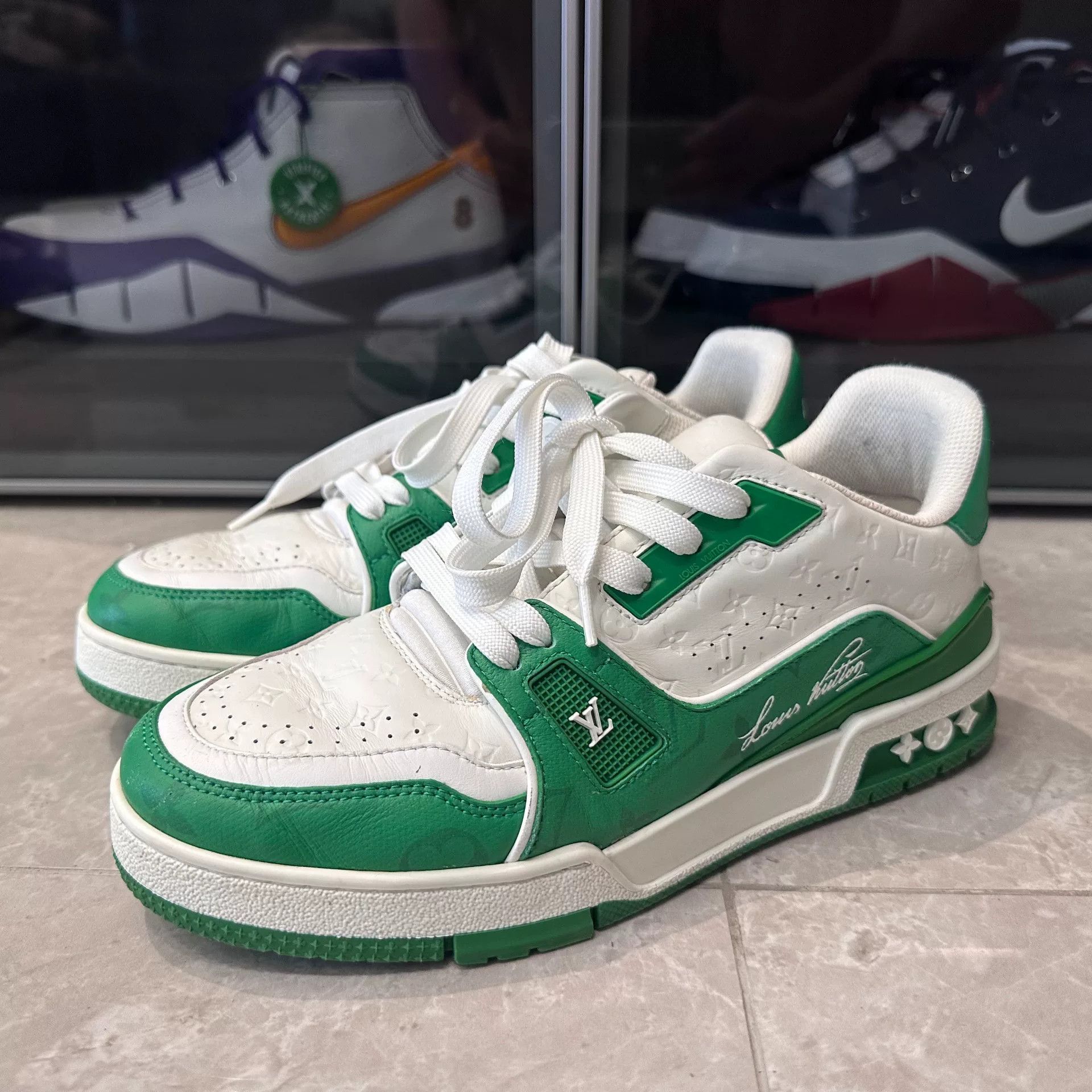 Louis Vuitton Louis Vuitton Training Green Lowtop Sneakers 7 Men Size US 7 / EU 40 - 1 Thumbnail