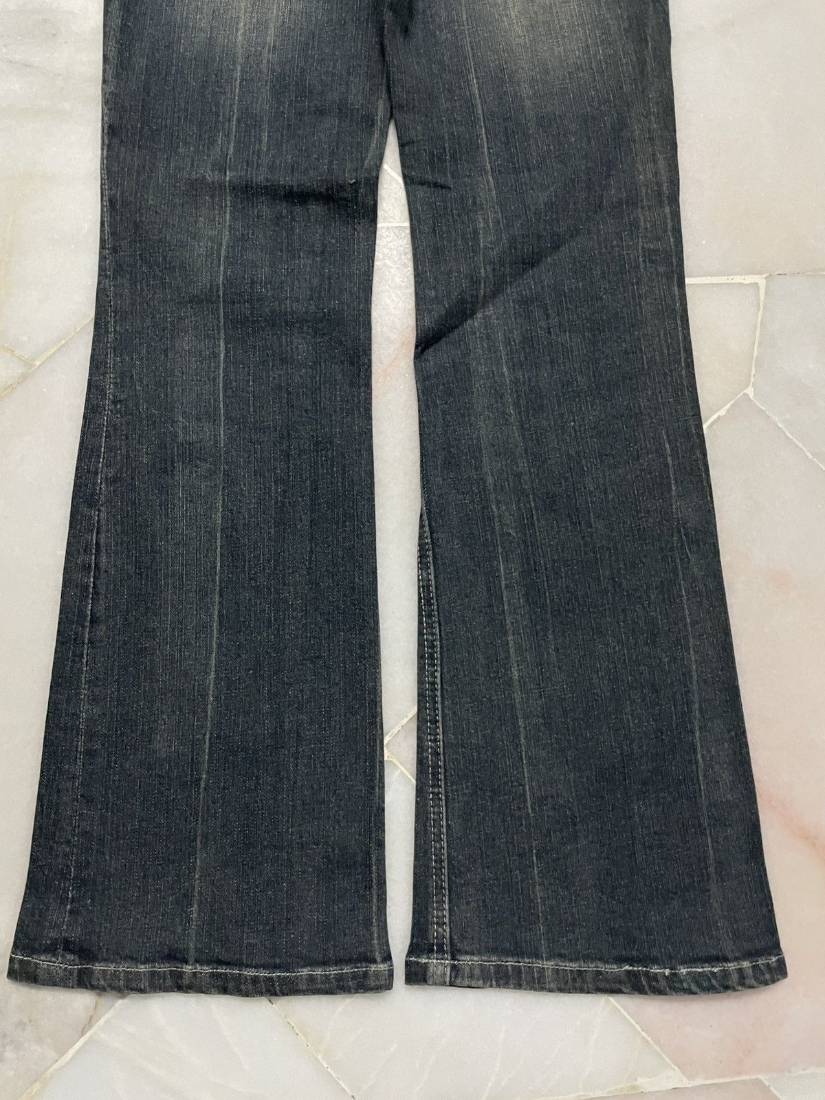 Vintage 💥Insane💥Flared The Oria Japanese Mudwash Clawmark Bootcut Size 29" - 13 Thumbnail