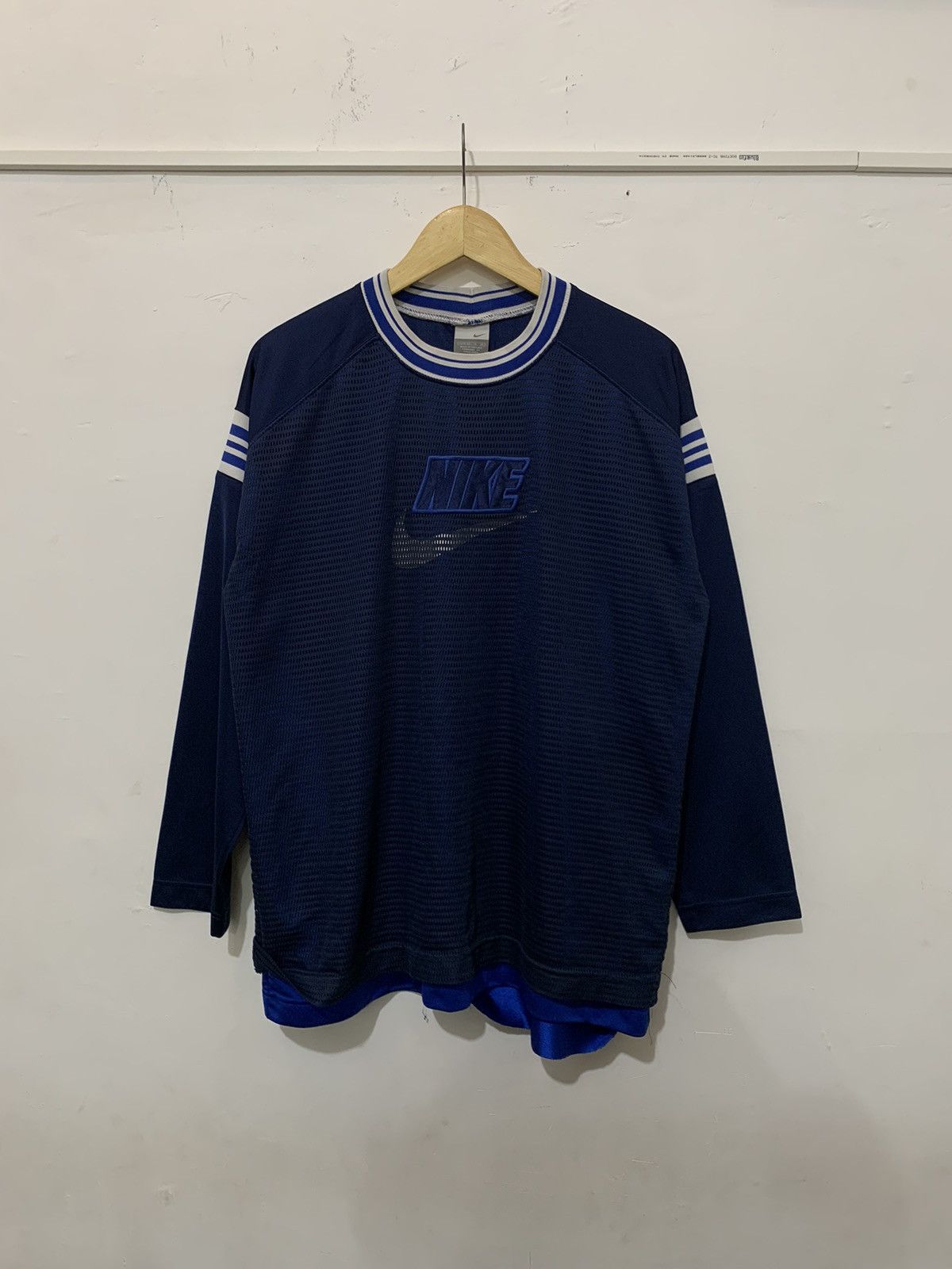 Nike × Vintage Vintage Y2K Nike longsleeve Size US XL / EU 56 / 4 - 1 Thumbnail