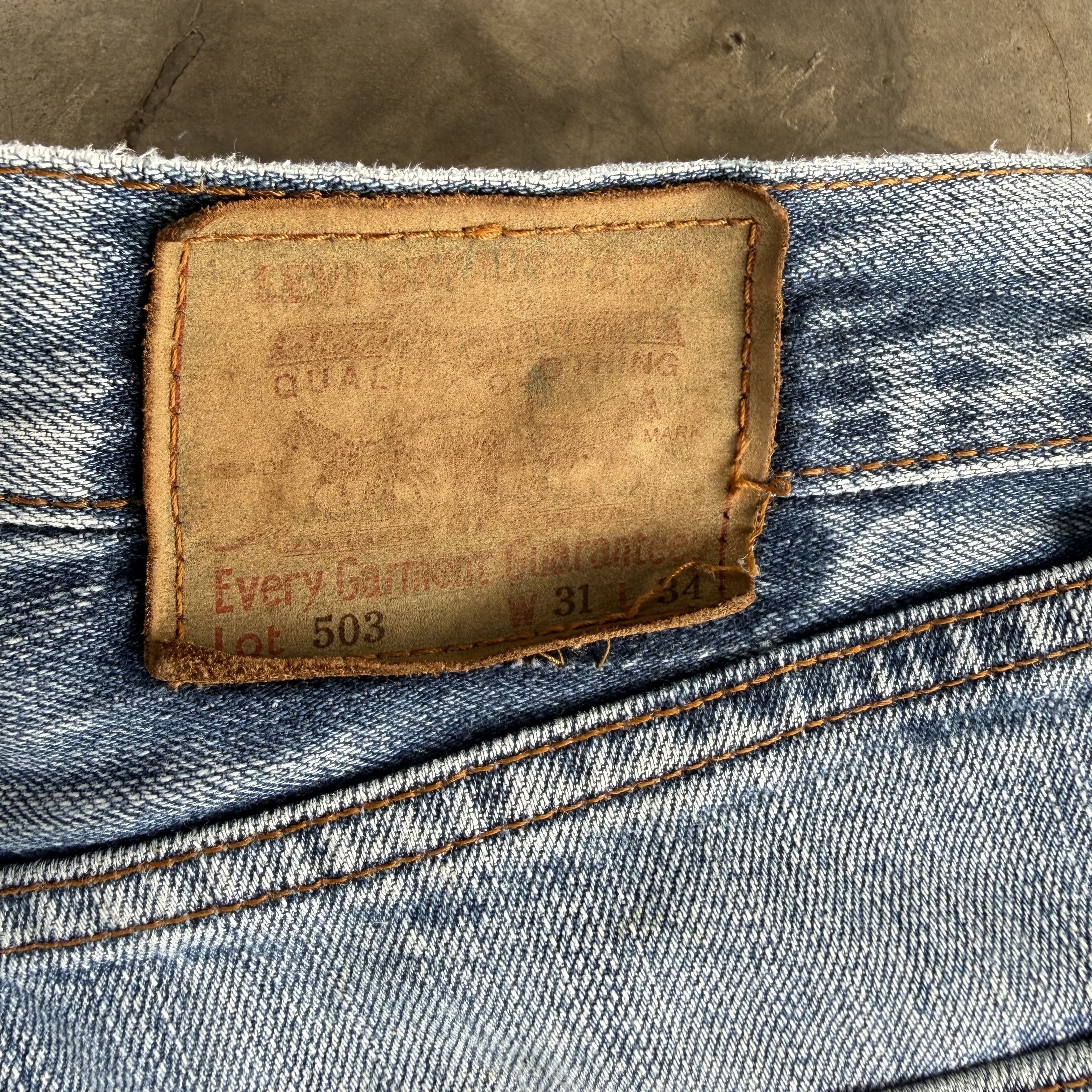 Levi's Vintage Levi's 503 Faded Distressed Denim Jean W32 Size US 32 / EU 48 - 12 Thumbnail