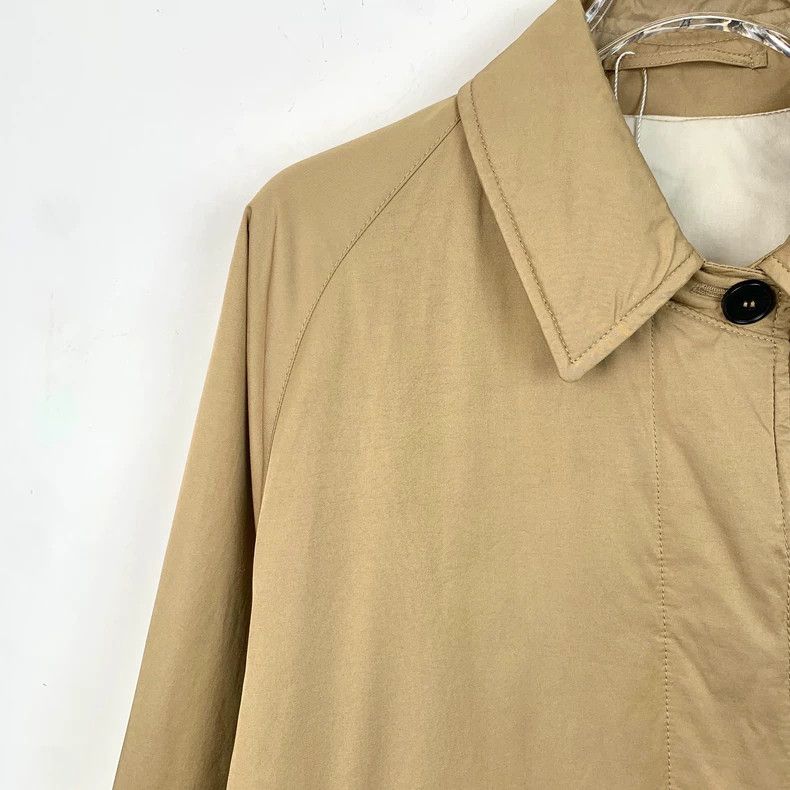 Max Mara Max Mara Brown cotton lapel long-sleeve belted trench coat Size XS / US 0-2 / IT 36-38 - 3 Thumbnail