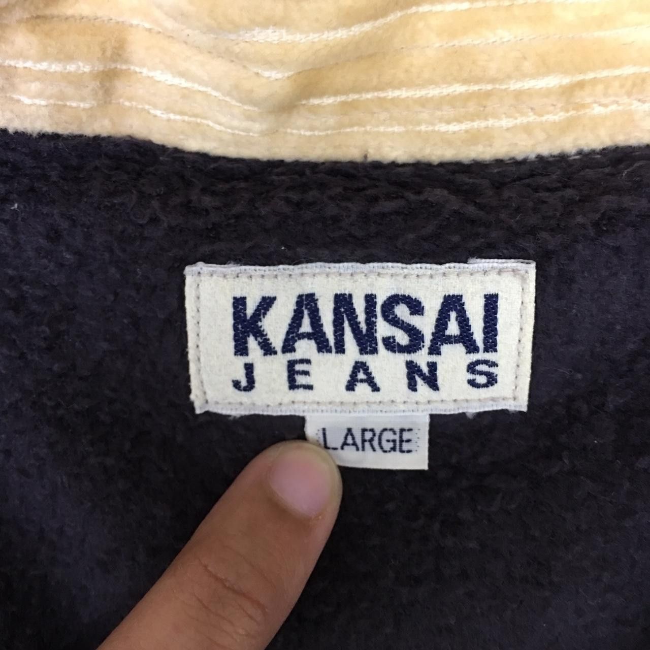 Kansai Yamamoto Vtg KANSAI YAMAMOTO JEANS Corduroy Denim Jacket Coat Size US L / EU 52-54 / 3 - 3 Thumbnail
