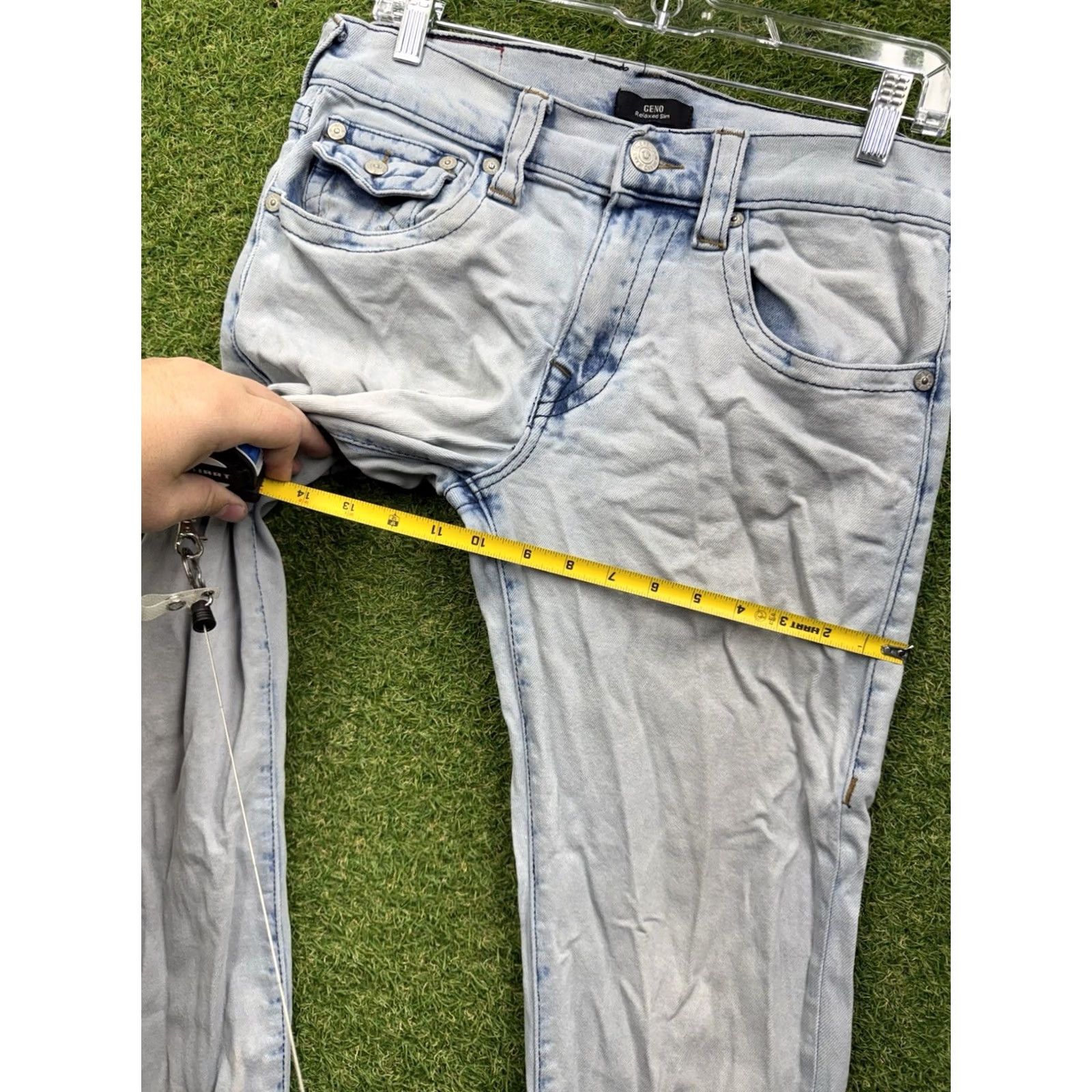 True Religion True Religion Jeans Mens 31 World Tour Geno Slim 5-Pocket Denim Blue Jeans Mens Slim Stretch Denim Size US 31 - 7 Thumbnail