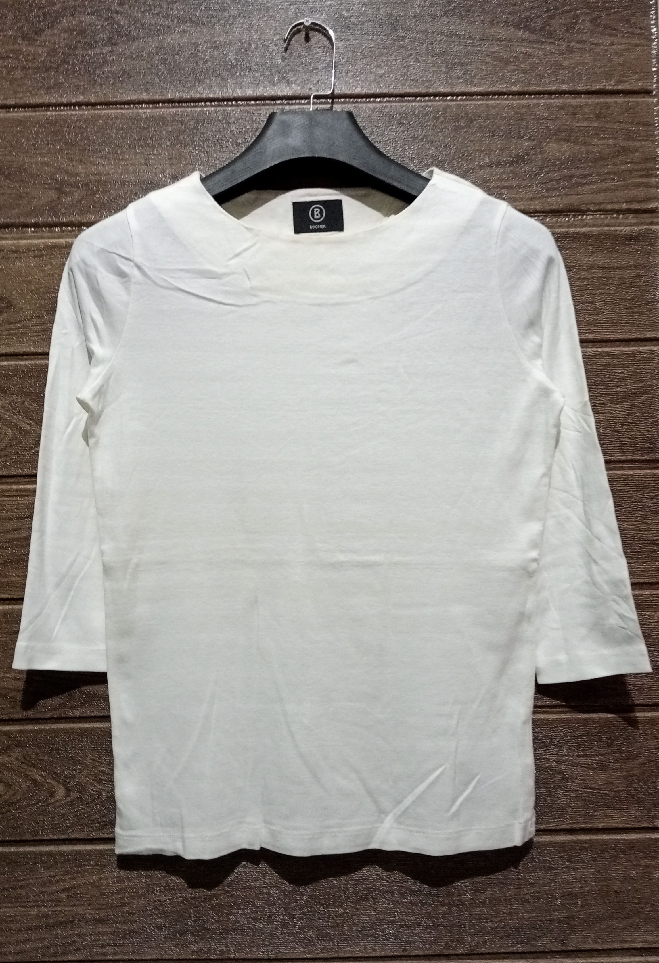 Image of Bogner 3Q Sleeve Plain White Tshirt, Women's (Size Small)