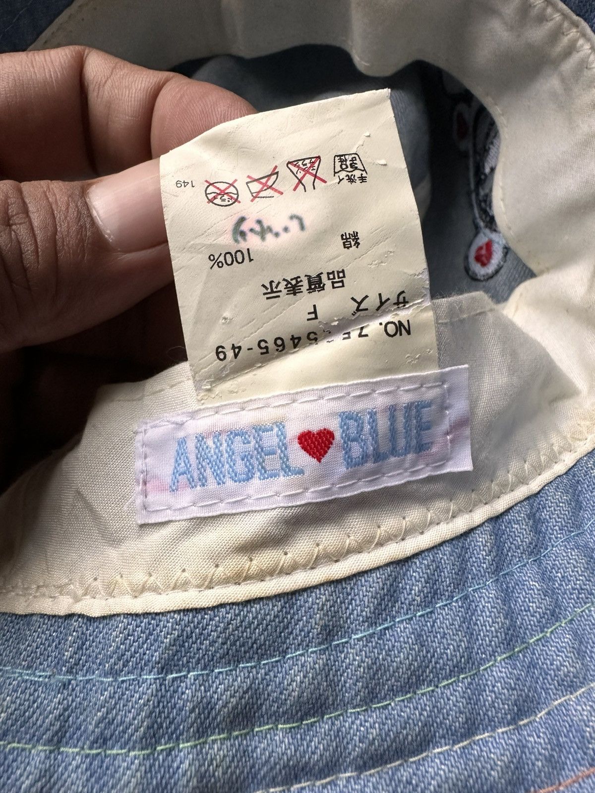 Angel Blue × Japanese Brand Vintage Angel Blue Bucket Hat Y2k Size ONE SIZE - 5 Thumbnail