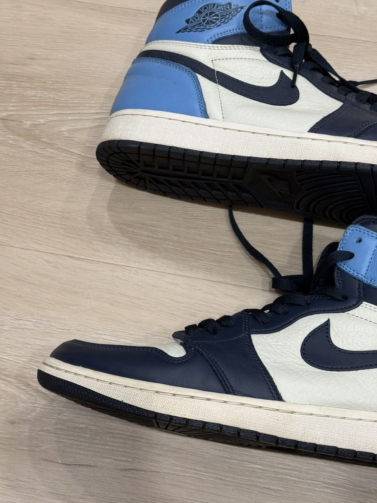 Jordan Brand Air Jordan 1 High Obsidian Size US 12 / EU 45 - 7 Thumbnail